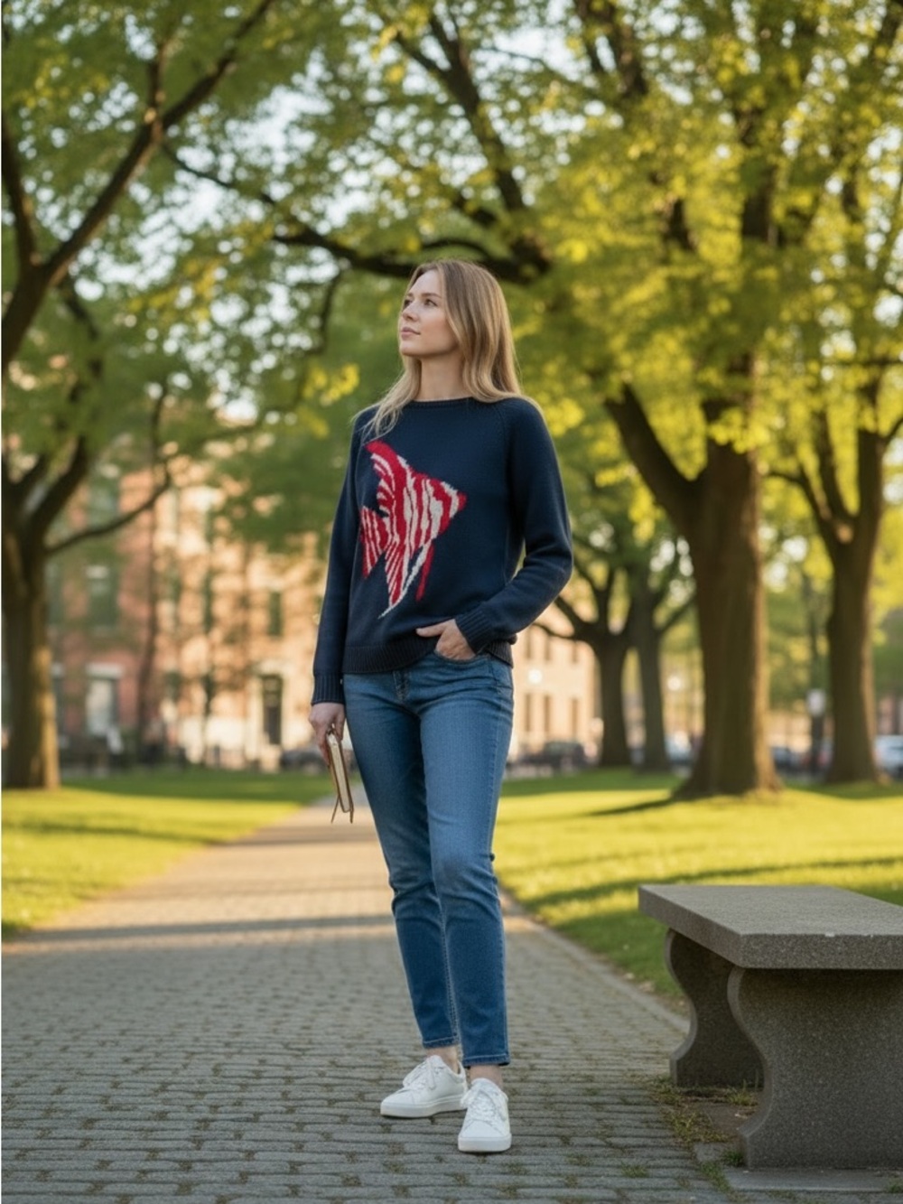 LOFT Navy Knit Sweater